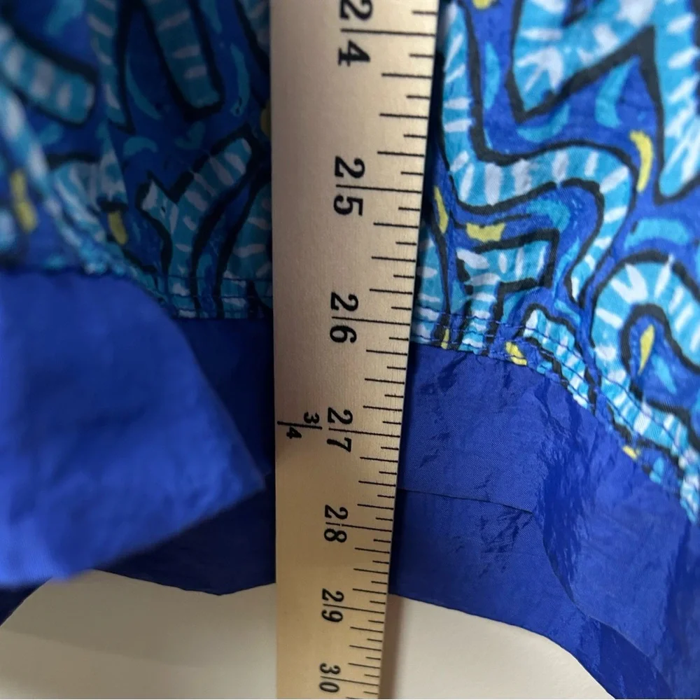 Nike Windbreaker Jacket Women’s‎ S Blue Zip Front Graphic Print Hooded VTG 90s